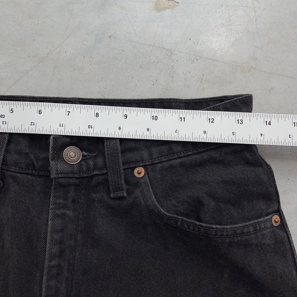 Vintage 90s Levi's 521 Tapered Fit Jeans Womens 10 Dark Brown Denim Size 27x27.5 - Picture 10 of 15